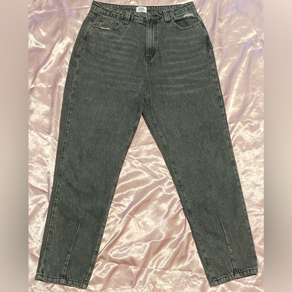 Dark gray baggy street style jeans size 11 but can be 10